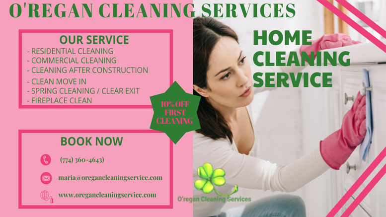 Check out our services and our promotions –  Cleaning Services